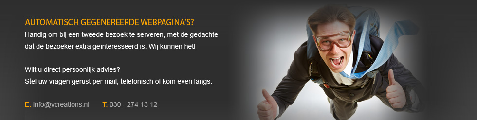 Dynamische website? Wij maken dynamische websites!