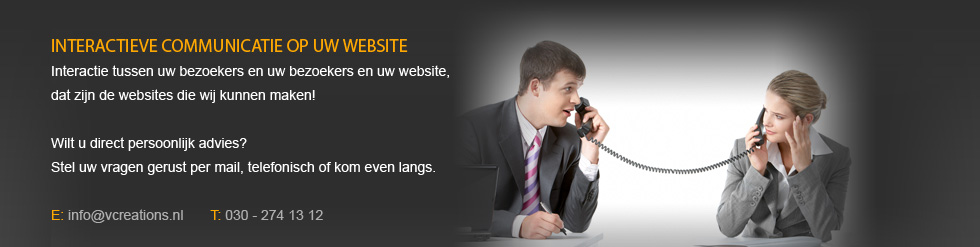 Interactieve website? Wij maken interactieve websites!