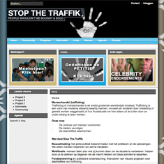 Trafficking of mensenhandel is de snelst groeiende wereldwijde misdaad. Stop the Traffik helpt druk uit te oefenen op degenen die de macht hebben om deze activiteit te beperken. 