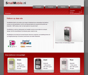afbeelding 1 project Webwinkel: Smallmobile.nl