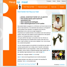 Deze website (mijnheup.nl) heeft Sewnath opgezet om u te informeren over het snel herstel met het heup op maat-programma.