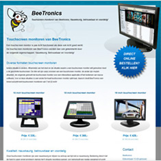 BeeTronics is de specialist op het gebied van kleine tft-lcd monitoren. Beetronics heeft een ruim assortiment monitoren van 6 tot 22 inch.