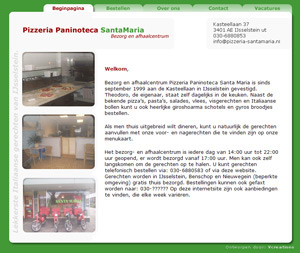 afbeelding 1 project Webwinkel: Pizzeria-santamaria.nl