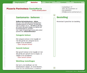 afbeelding 4 project Webwinkel: Pizzeria-santamaria.nl