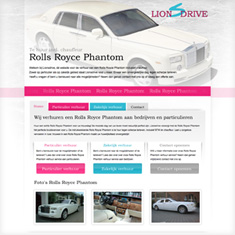Lionsdrive, dé website voor de verhuur van een Rolls Royce Phantom inclusief chauffeur.
Zowel op particulier als op zakelijk gebied staat Lionsdrive voor u klaar. Ervaar een onvergetelijke dag tegen scherpe tarieven. 