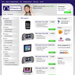 afbeelding 2 project Webshop: MP4speler.nl