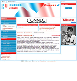 afbeelding 3 project Intranet: sharepoint.hu.nl