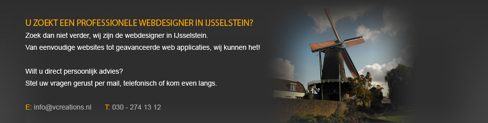 Webdesign IJsselstein? Wij zijn de websitebouwer in IJsselstein!