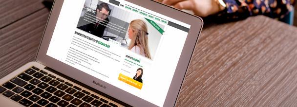 Website voor administratie kantoor