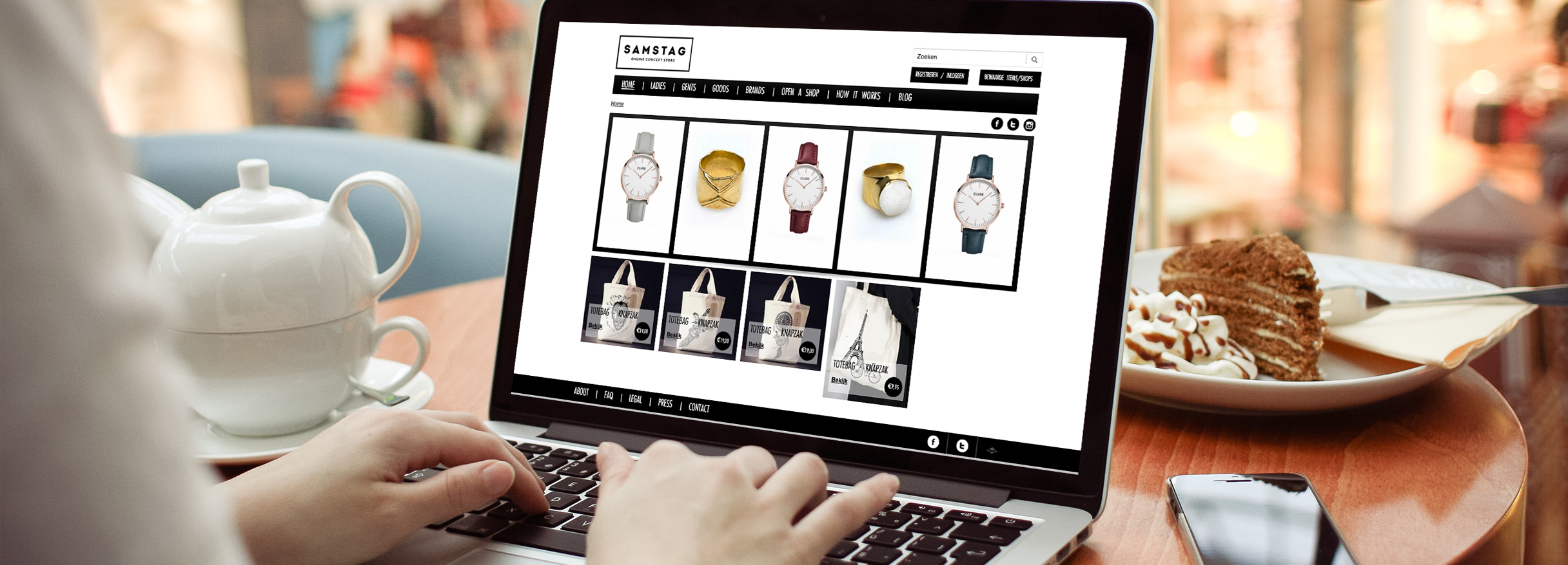 Handel website Samstag