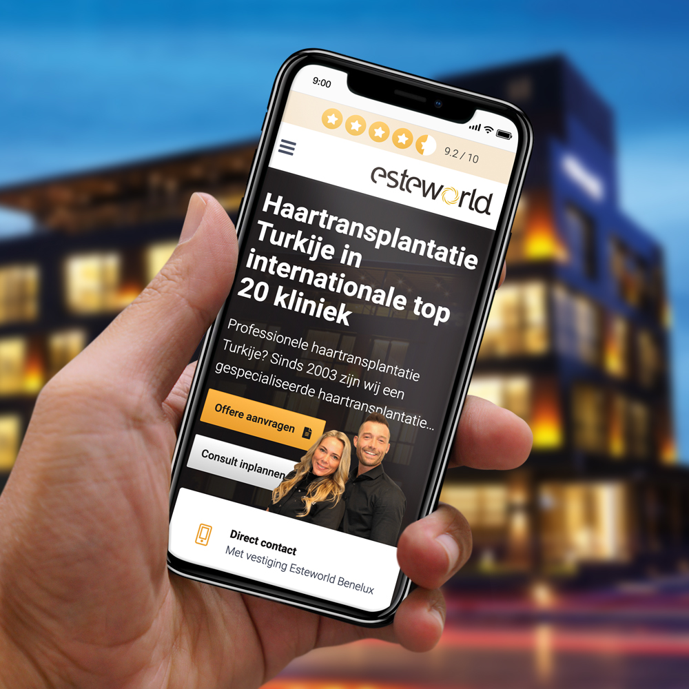 Website voor kliniek