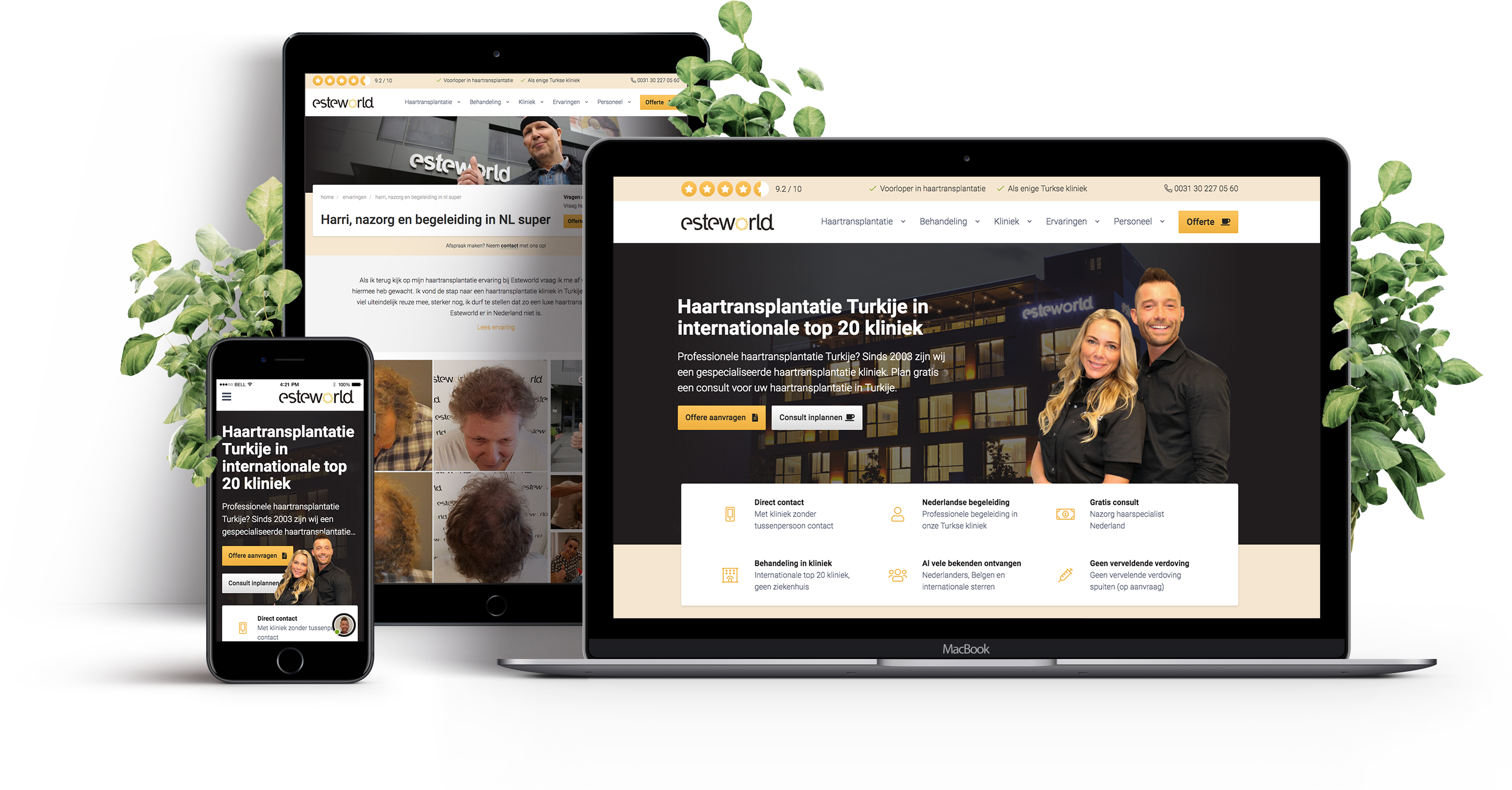Website voor kliniek