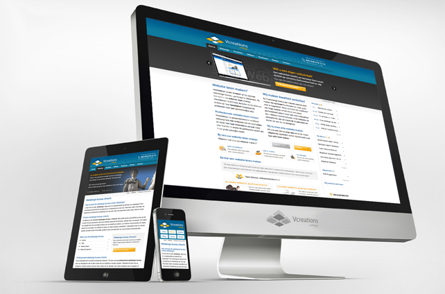 Responsive website bouwer