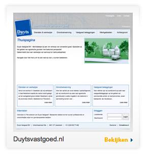 vastgoed website voorbeeld